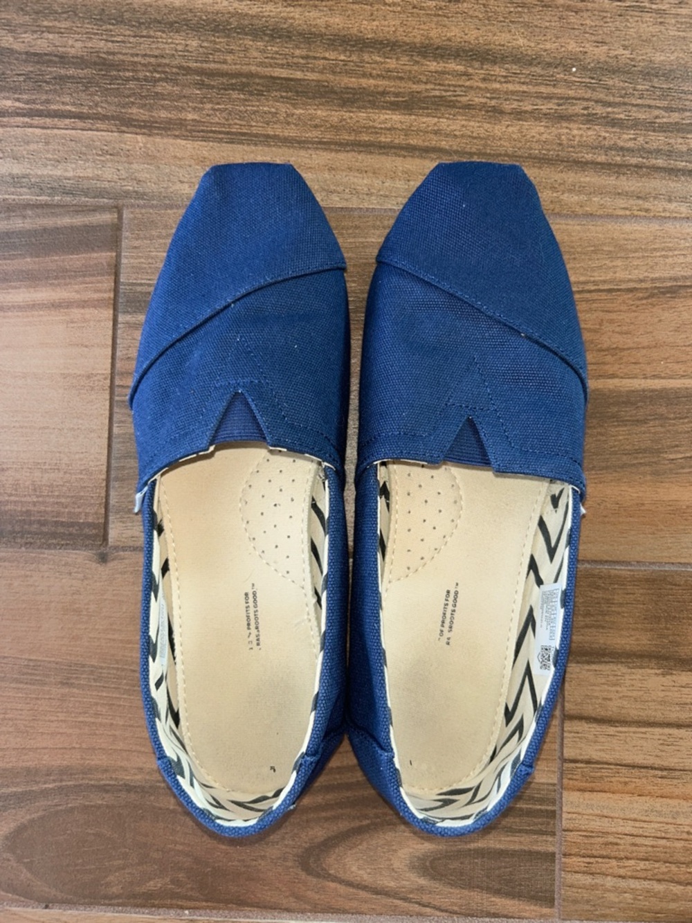 TOMS Casual Navy Slip-On Flats